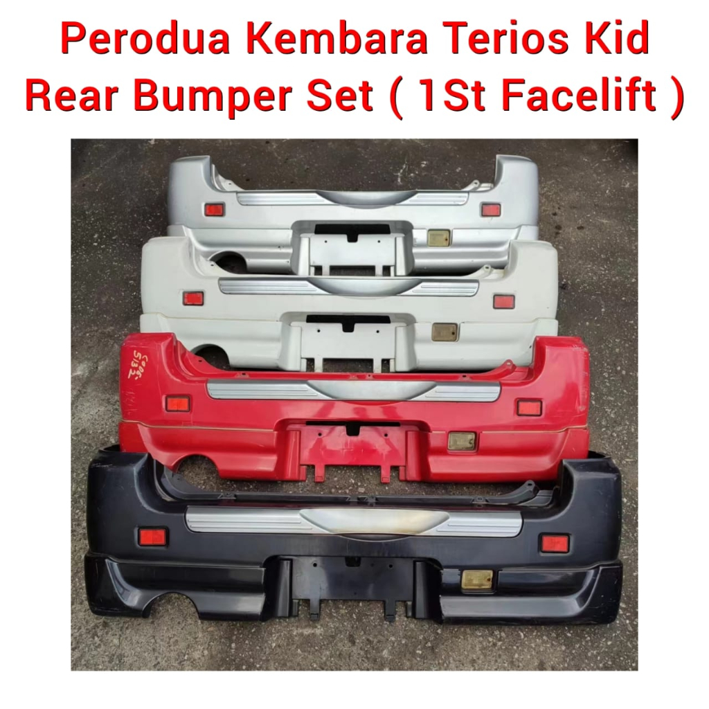 Perodua Kembara Daihatsu Terios Kid Rear Bumper With Reflector Set