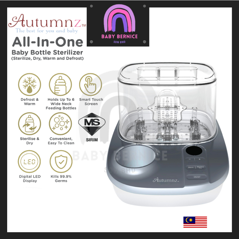 AUTUMNZ *ALL IN ONE BABY BOTTLE STERILISER* (Sterilise, Dry, Warm