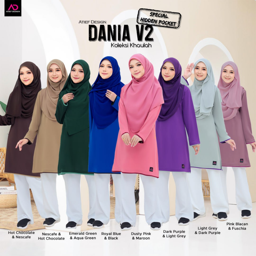 ATIEF DESIGN Signature Series: DANIA V2 DEWASA - Premium TC Cotton ...
