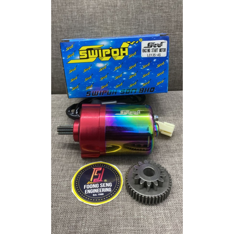 SWIPOH LC LC135 4S 5S Y15 Y15ZR RS150 RS STARTER MOTOR BIG BESAR WITH
