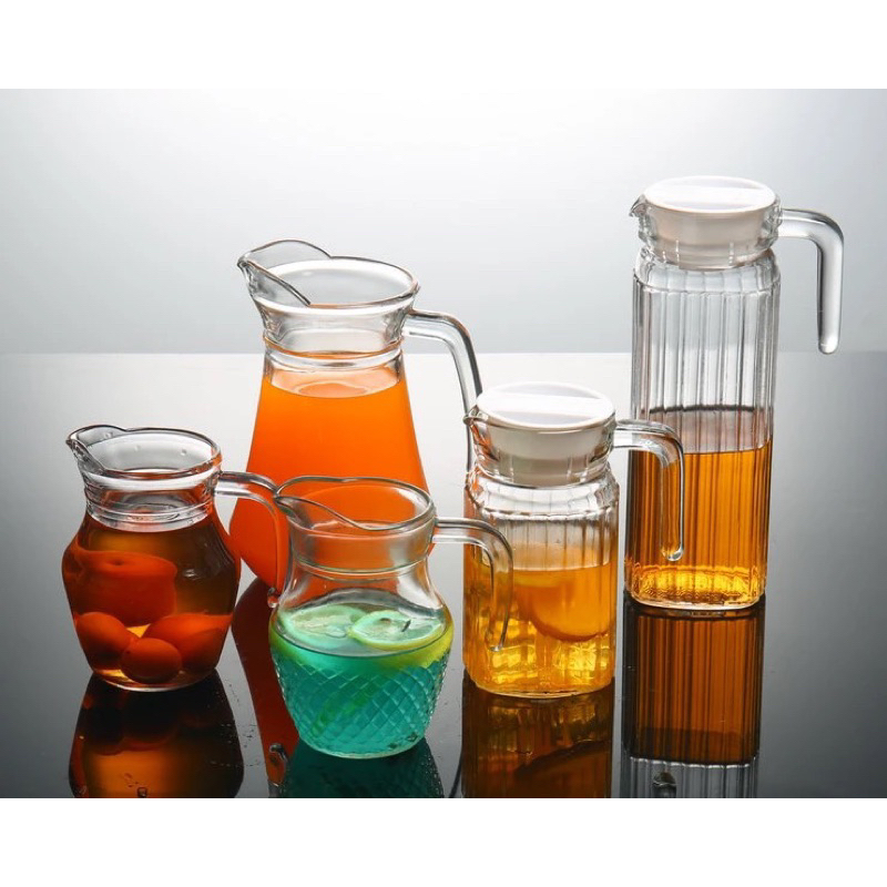 JUG AIR / GLASS JUG PITCHER / GLASS WATER JUG 500ML / 1300L Shopee