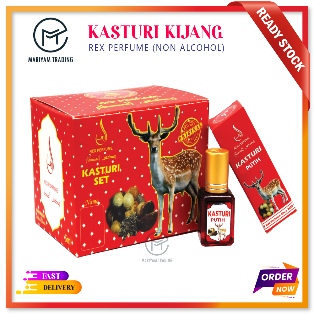 KASTURI PUTIH 5ML. BY REX PERFUME (NON ALCOHOL) | Shopee Malaysia