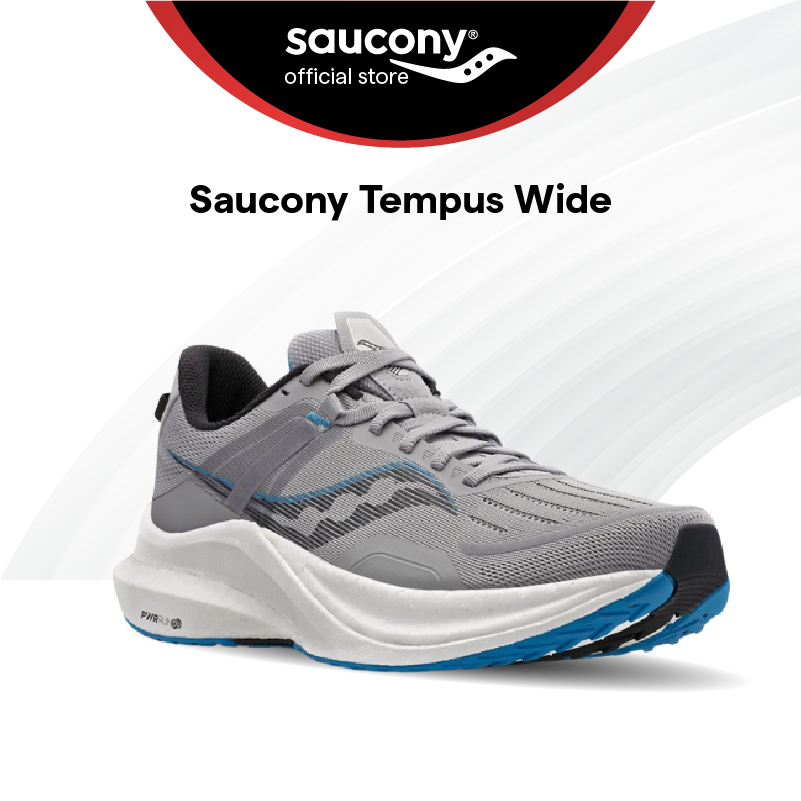 Saucony Tempus Wide Road Running Performance Shoes Men's Alloy Topaz ...