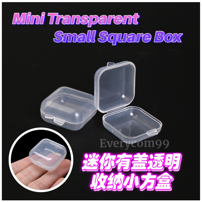 Mini Transparent Small Square Box 1pcs | Shopee Malaysia