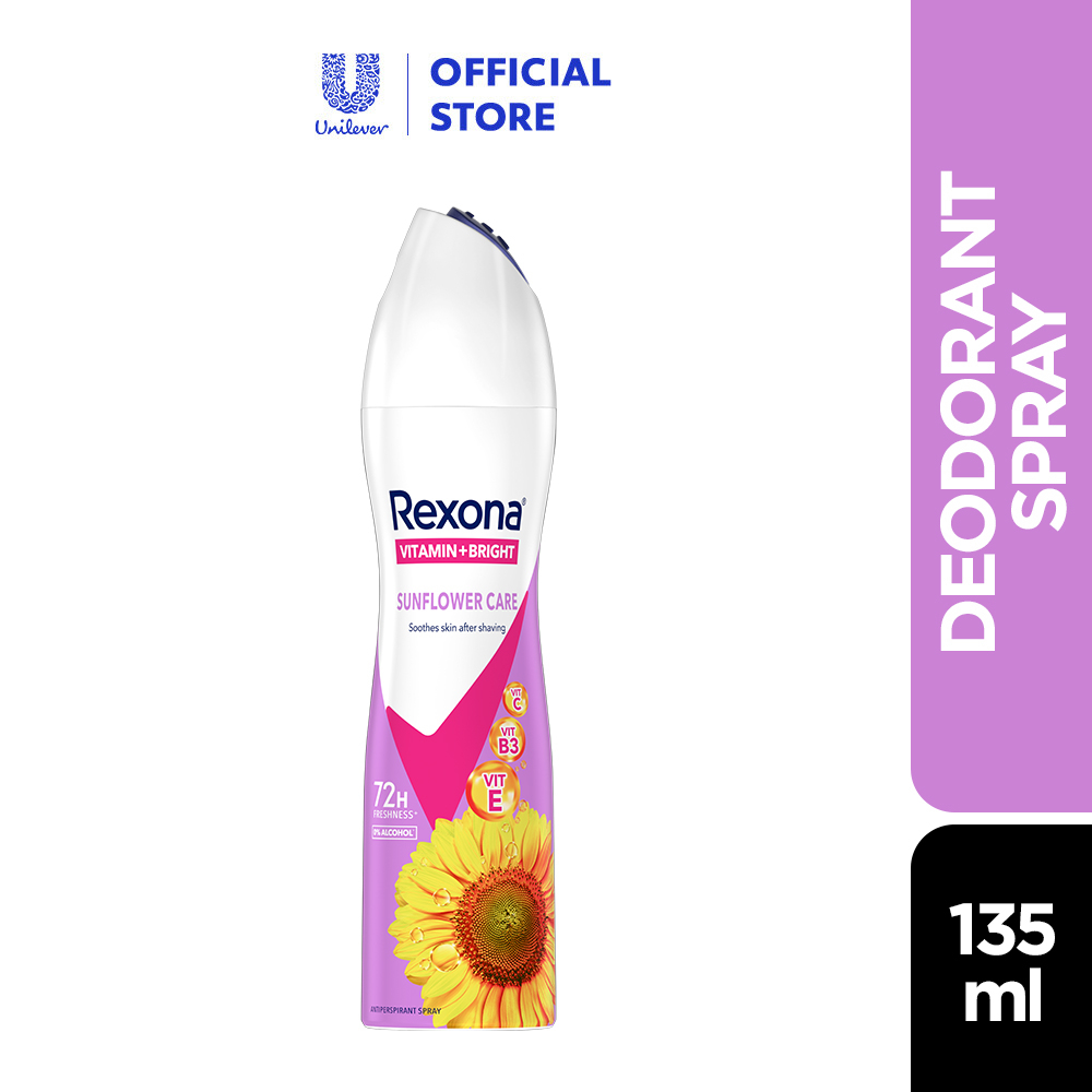 Rexona Women Spray Deodorant Sunflower Care (135ml) Shopee Malaysia