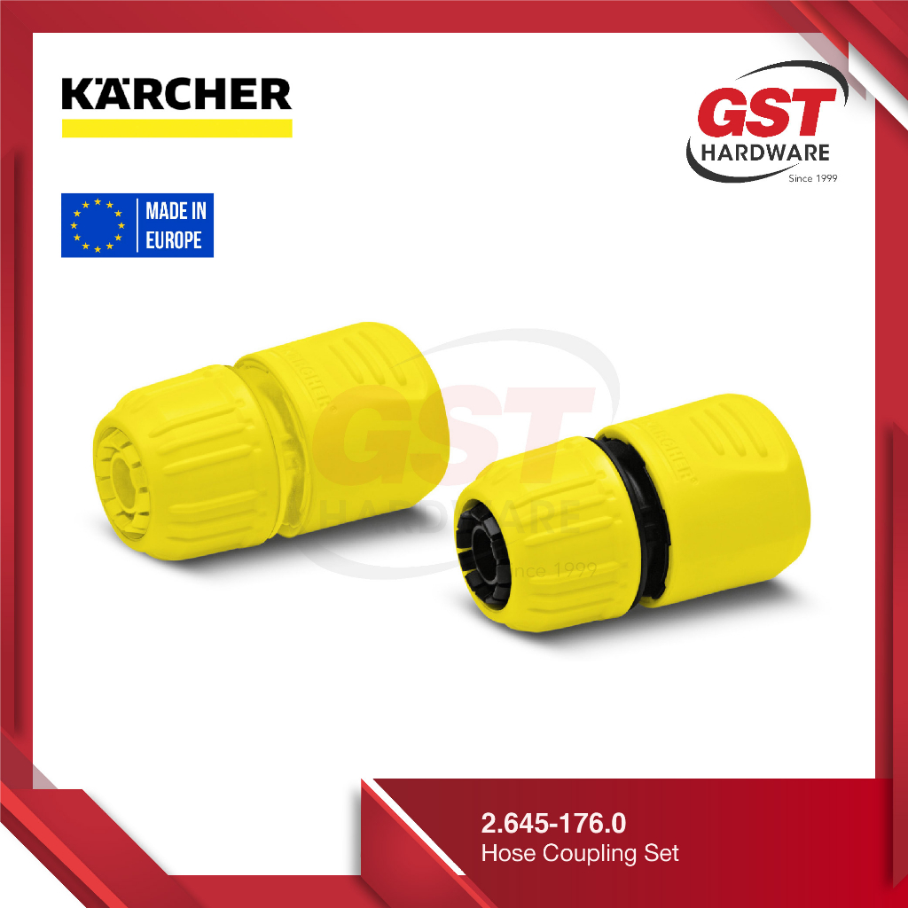 Karcher Hose Connector Set 1/2" and 5/8" Faucet Adapter Connector Pipe