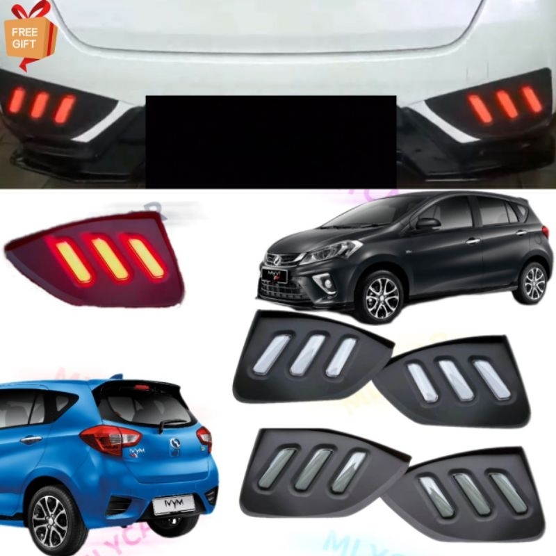 Perodua Myvi G3 Reflector Rear Bumper Reflector Running Signal Light ...