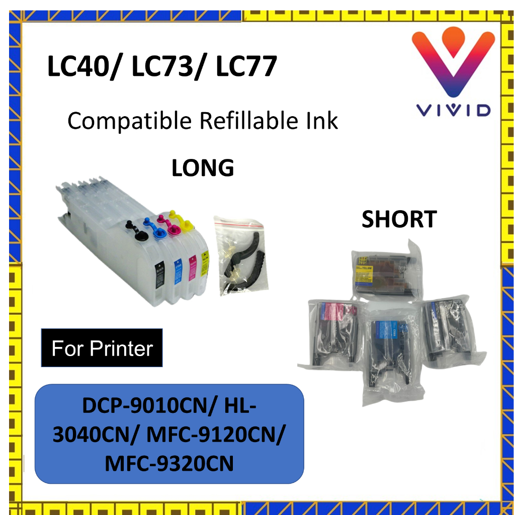 Ink Cartridge CISS LC40 / LC73 / LC77 For Brother Printer MFC-J430W/MFC ...