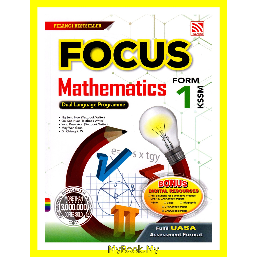 *BARU* MyB Buku Rujukan/Nota : Focus UASA Tingkatan 1 - Mathematics ...