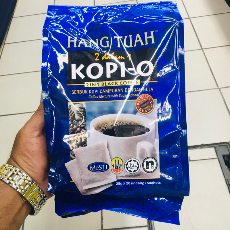 Kopi O 2 in 1 Black Coffee Serbuk Kopi campuran dengan gula Shopee
