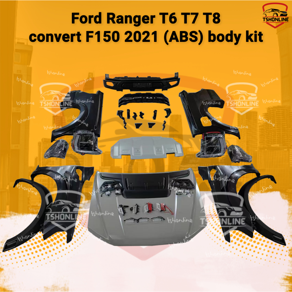 Ford Ranger T6 T7 T8 convert F150 2021 (ABS) bodykit / F150 2021 ABS ...