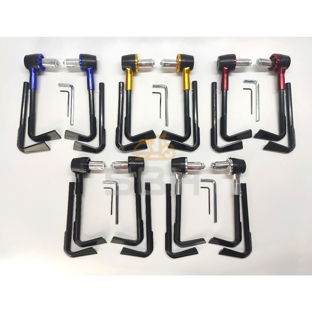 UNIVERSAL HANDLE BAR PROTECTOR MOTORCYCLE ACCESSORIES (RED / BLUE ...
