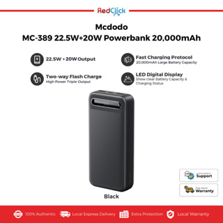 Mcdodo 389 22.5W PD+QC Power Bank 20000mAh with Digital Display