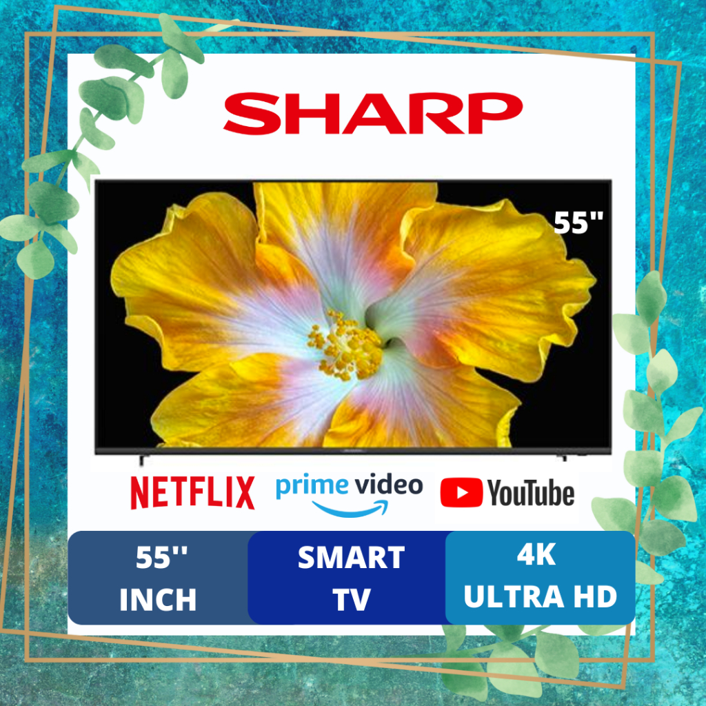 SHARP 55 INCH TV 4TC55EJ2X 4K UHD SMART TV Shopee Malaysia