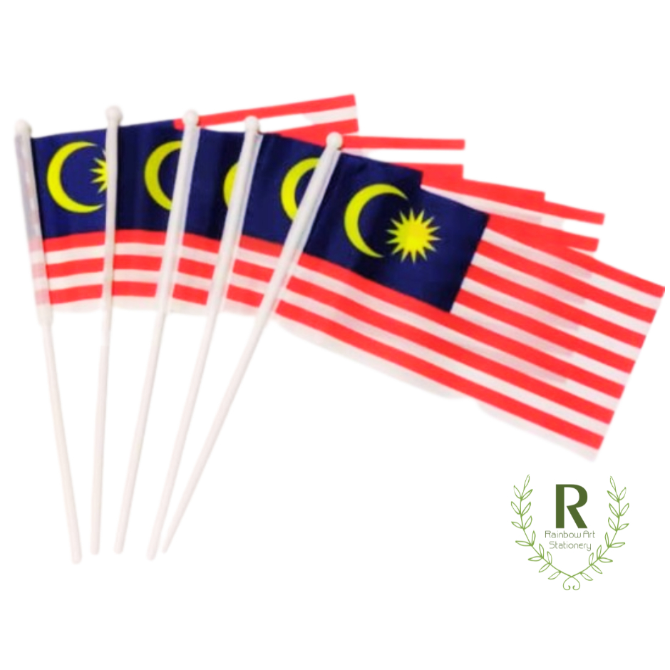 Malaysia Hand Flag Malaysia Flag Bendera Tangan Bendera Malaysia Bendera Merdeka 手摇旗