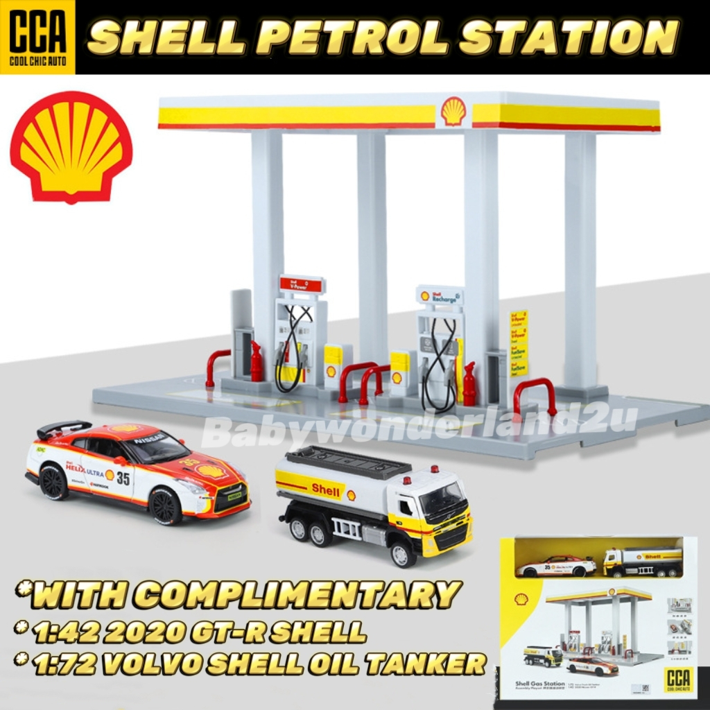 Shell Petrol Station Diecast Car Collection Diorama Shopee Malaysia