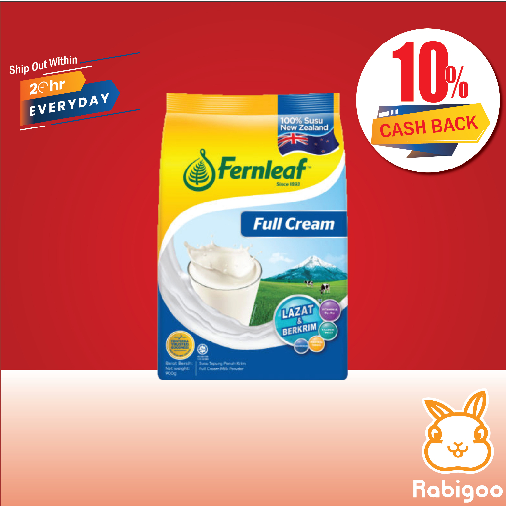 [CASHBACK 10] Fernleaf Full Cream Milk Powder 900g (milk formula