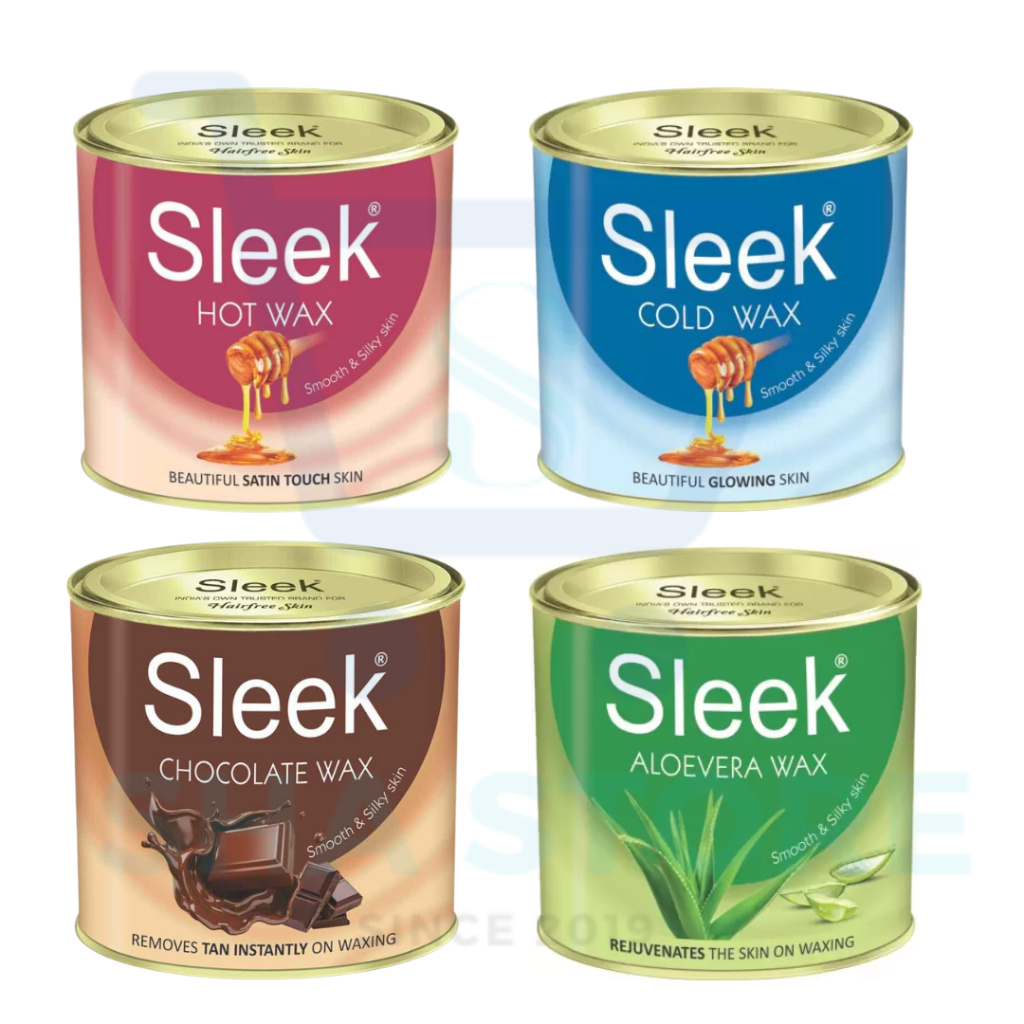 [Expiry 6/2026]Sleek Hair Removal Wax 600g (Hot Wax,Cold Wax,Chocolate