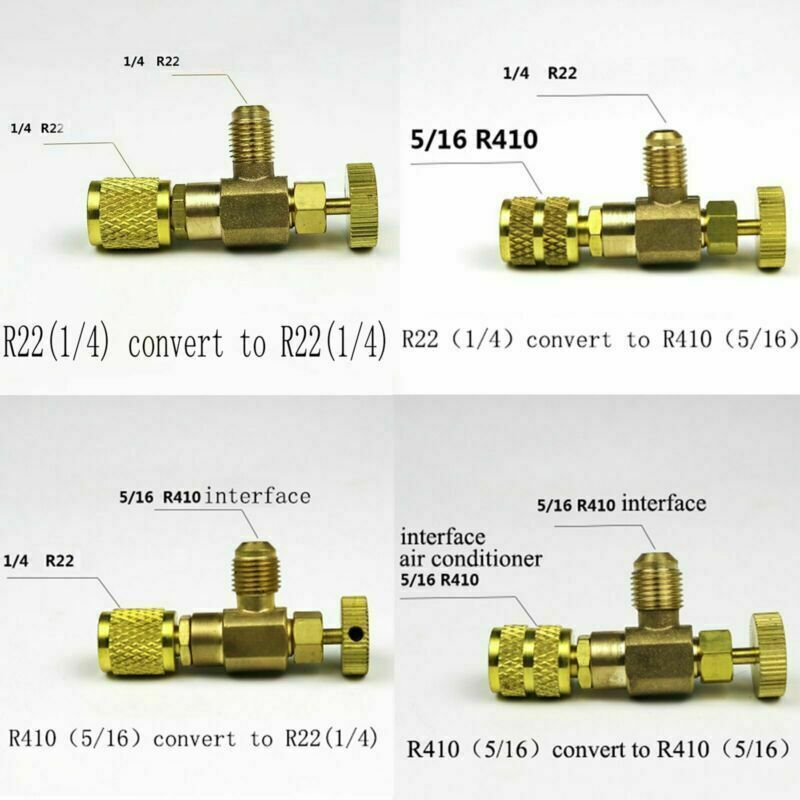 R410A R32 R22 Refrigeration Charging Valve Adapter Air Conditioning ...