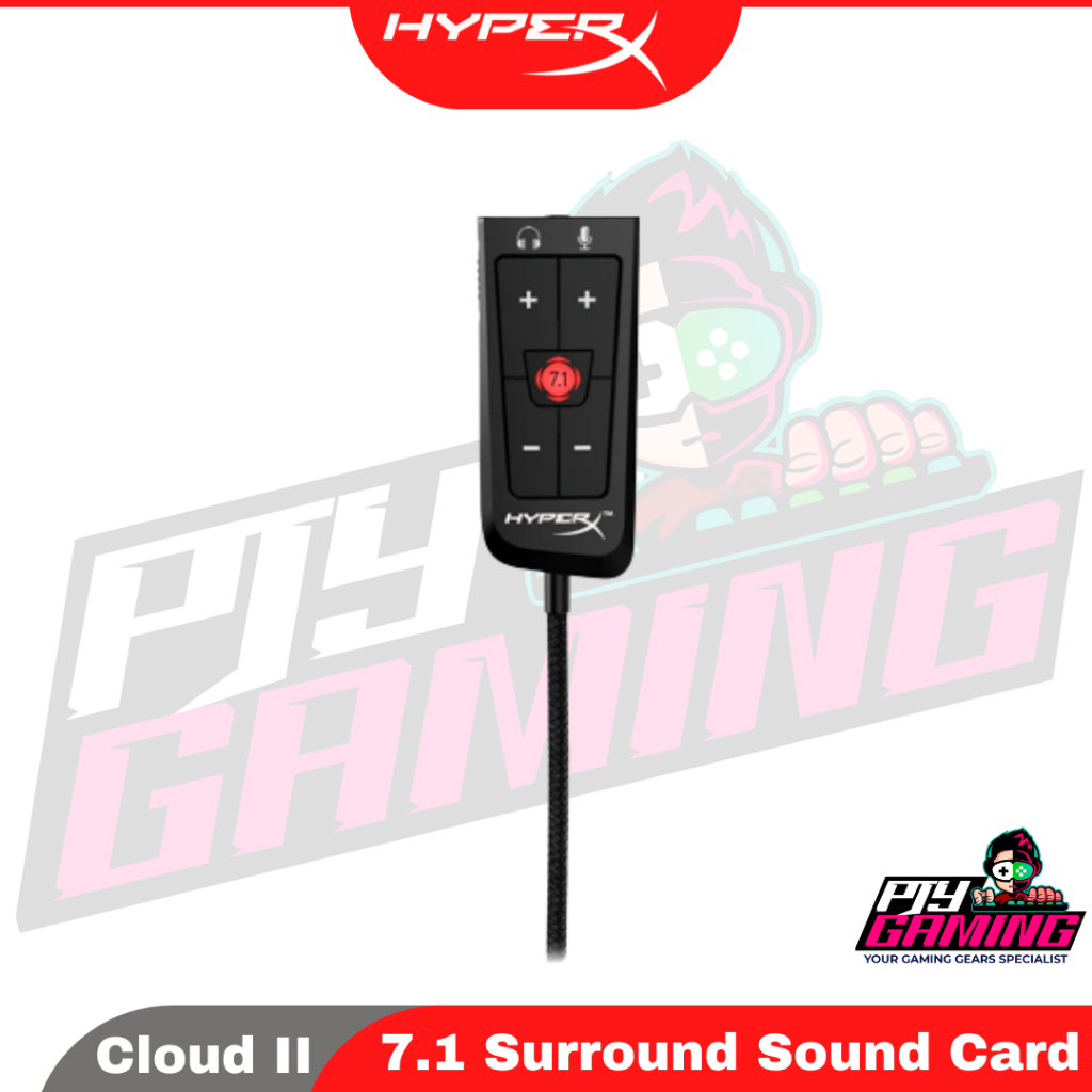 HyperX Cloud II USB Sound Card 7.1 Surround Sound PC/PS4/PS5/XBOX AMP