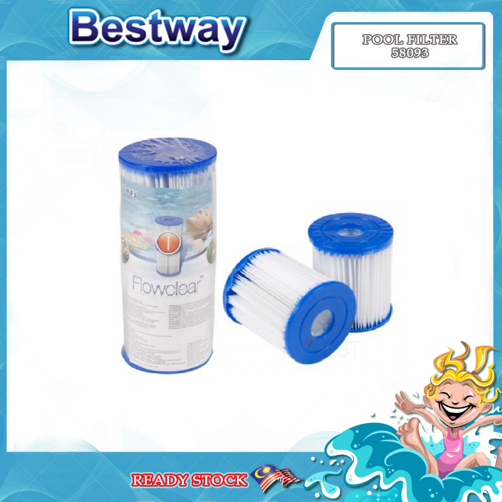 BESTWAY 58093 Flow Clear Large Pool Accessories Filter Swimming Pool ...