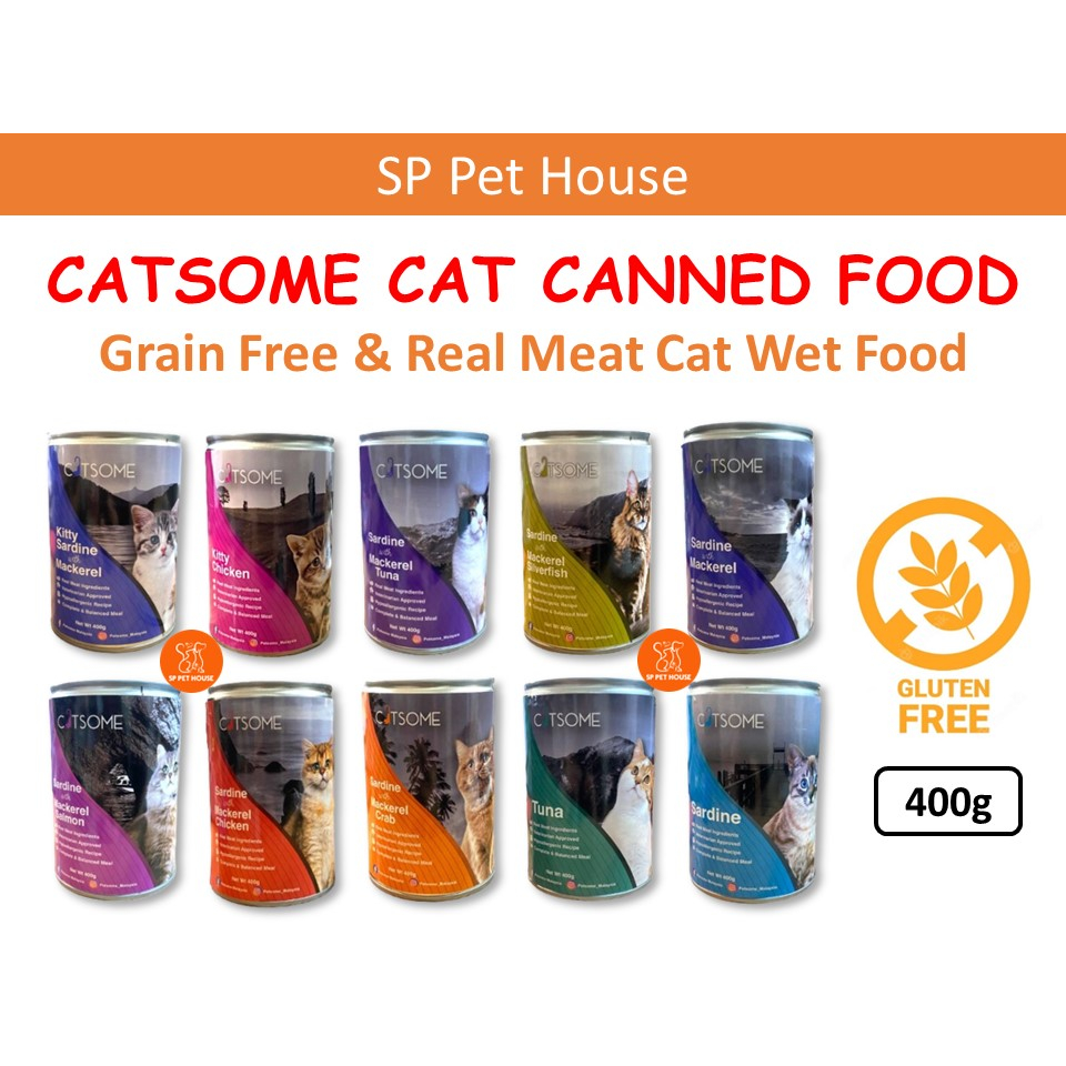 Catsome Grain Free Cat Canned Food 400g / Catsome Real Meat Ingredients