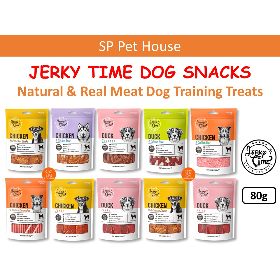 Jerky Time Dog Snacks Dog Treats 80g / Pet Training Snacks Dental ...