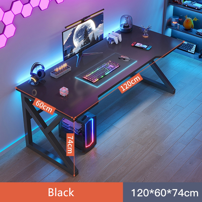 Modern Home Office Table Study Table Black 120x60cm Wood Table