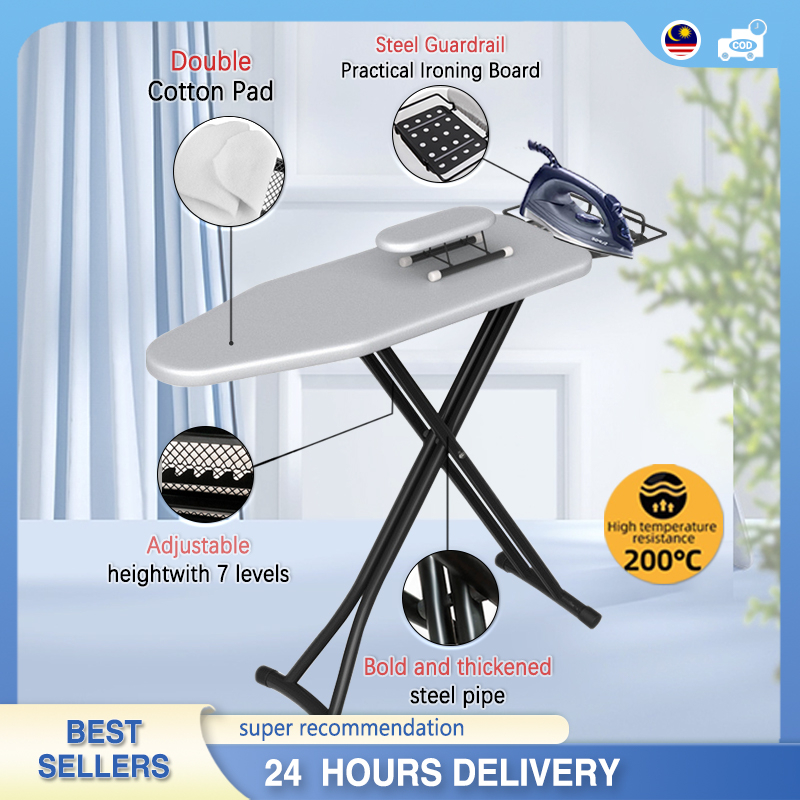 【READY STOCK】ironing board papan gosok baju iron board table foldable ...