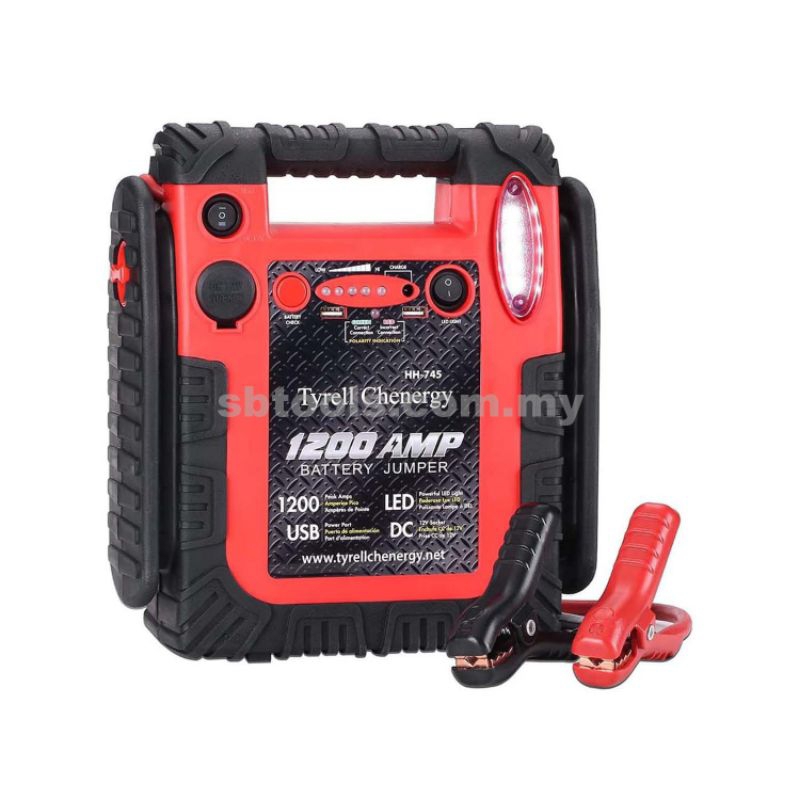 Tyrell Chenergy 12V/24V Jump Starter,2800/1400 Peak Amp,Truck Battery - View #8
