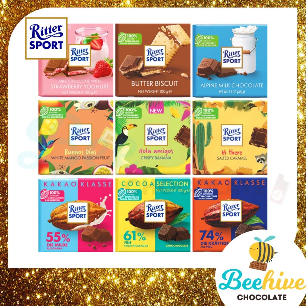 Ritter Sport Chocolates 100g / Ritter Sport Coklat 100g | Shopee Malaysia