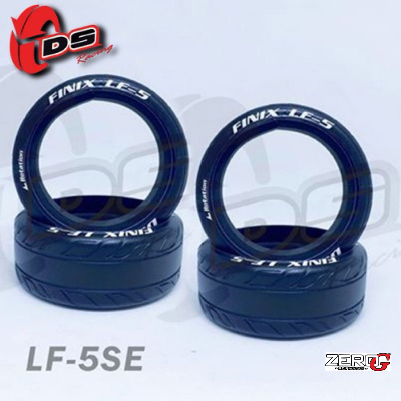 DS RACING FINIX SERIES LF-5 REAL REALISTIC TIRE 4 PCS FOR 1/10 RC RWD ...