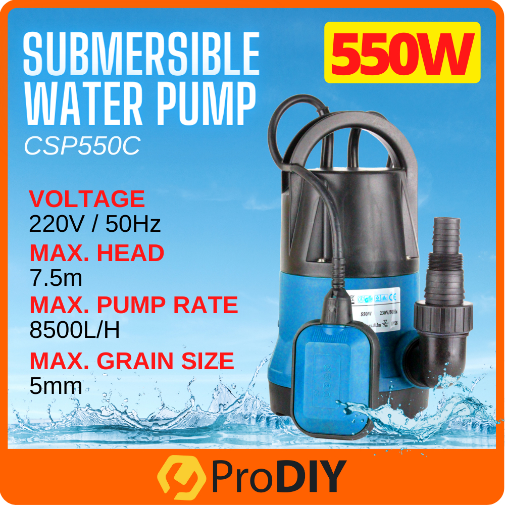 PVC Submersible Clean Water Pump 0.55KW 220V Caliper Water Pump Pam Air