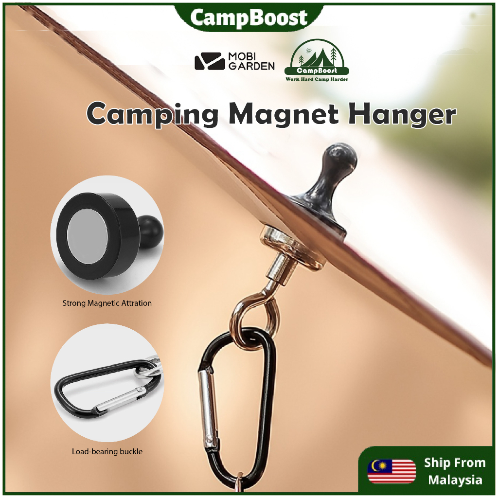 CampBoost Camping Magnetic Hook Strong Magnet Hook Magnetic Carabiner ...