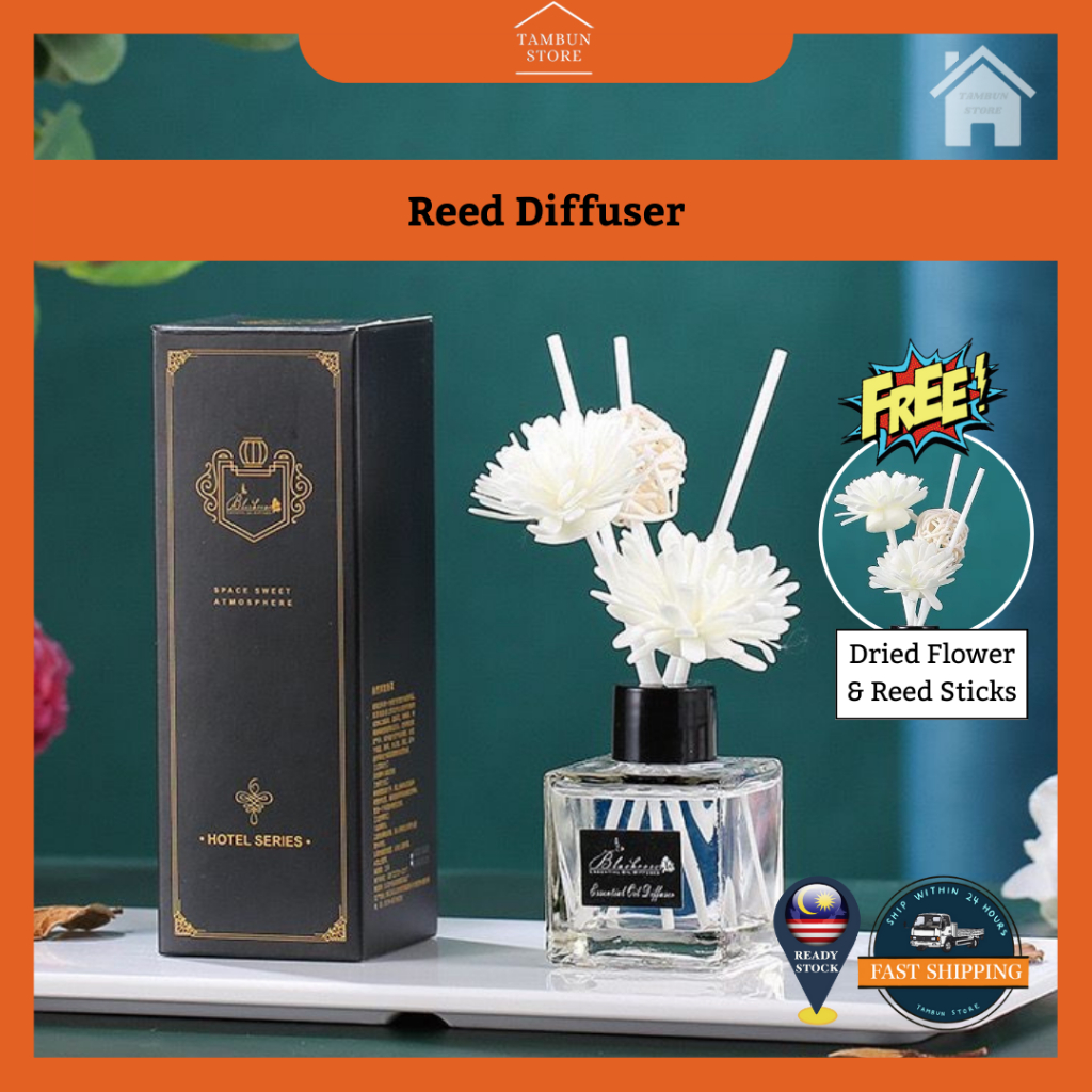 Reed Diffuser] 50ml Premium Hotel Floral Aroma Fragrance Essential