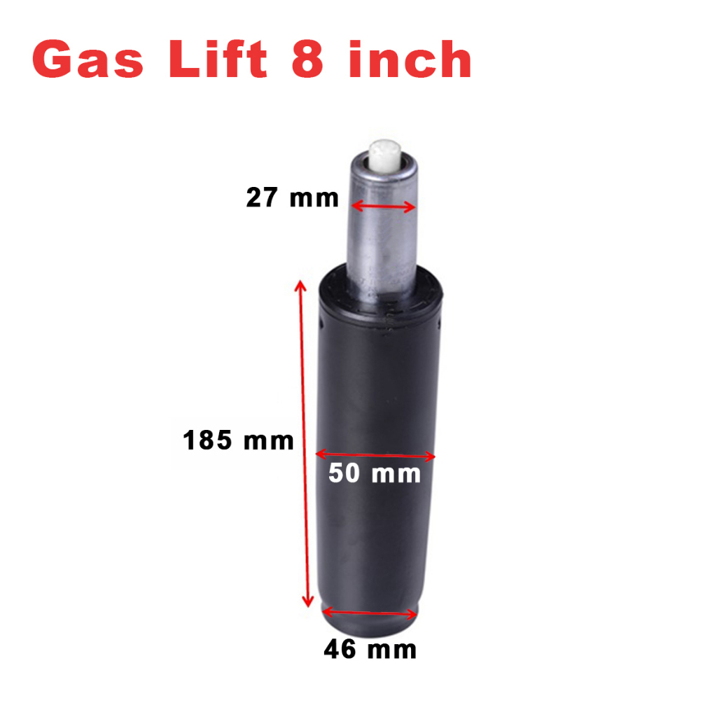 thumbnail interactive-video image 1 of Gromax 185S Chair Gas Lift – 2 Inch Diameter Cylinder – Office Chair Replacement Part, Taiwan 1 of 6