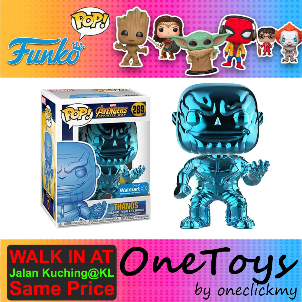 Pop Marvel Avengers Infinity War Chrome Thanos Funko Pop Ready