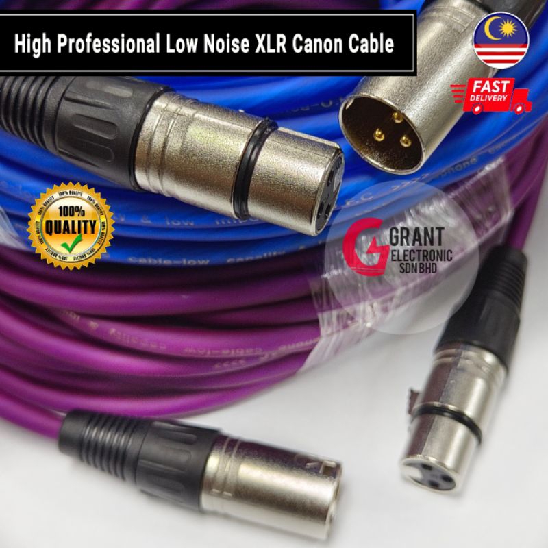XLR Female to 1/4 Male Adapter Mono Plug 6.3mm 3C XLR to 6.35mm Jack 3-Pin  Jack Microphone Audio Professional Quality XLR Jack to XLR Mono Plug