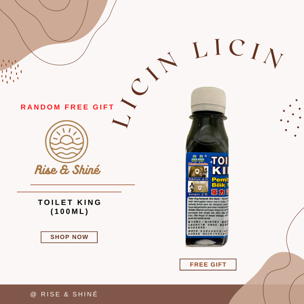 Rise & Shine Licin Licin Toilet King or Licin Drop ( 100ml ) | Shopee ...
