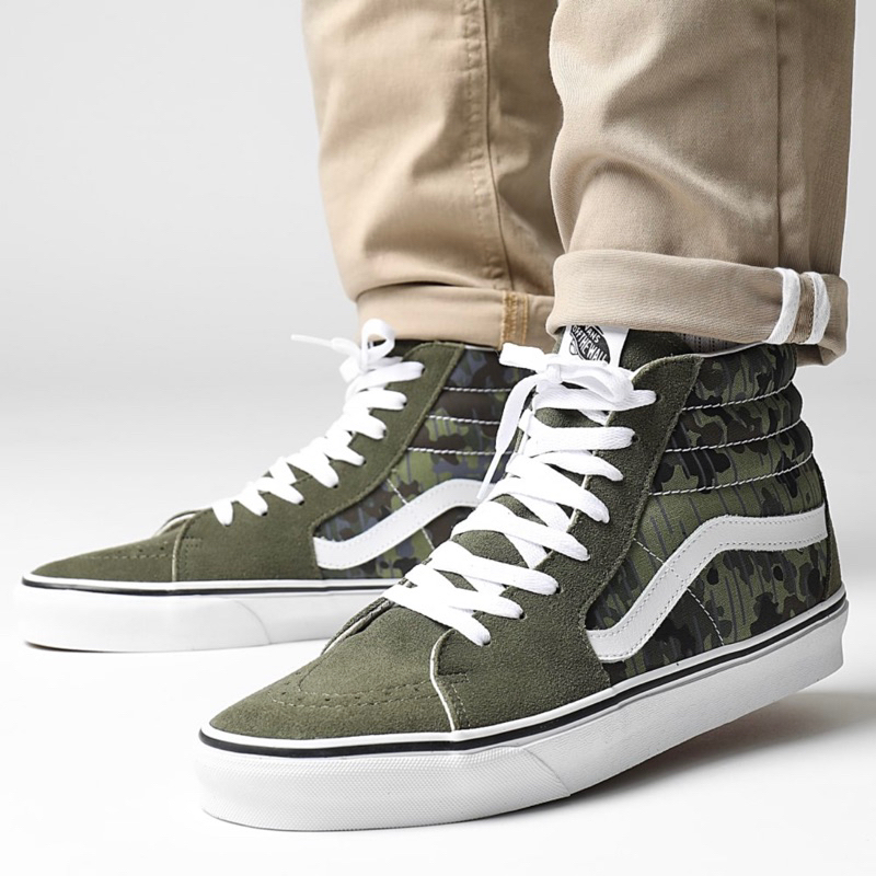 Camo vans high tops hotsell