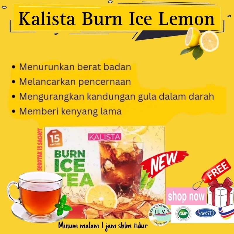 DETOX KALISTA BURN ICE TEA (15 hari penggunaan) & KALISTA DHARA