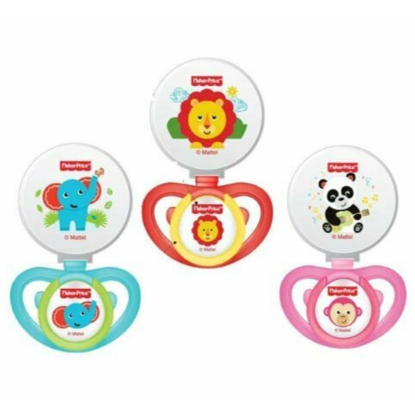 Fisher Price Pacifier with Holder Baby Soother / Dot Puting Jenis Tidur