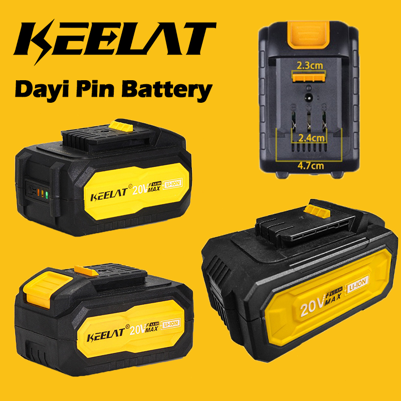 KEELAT 20V Dayi Pin Lithium LiIon Battery Rechargeable For Impact