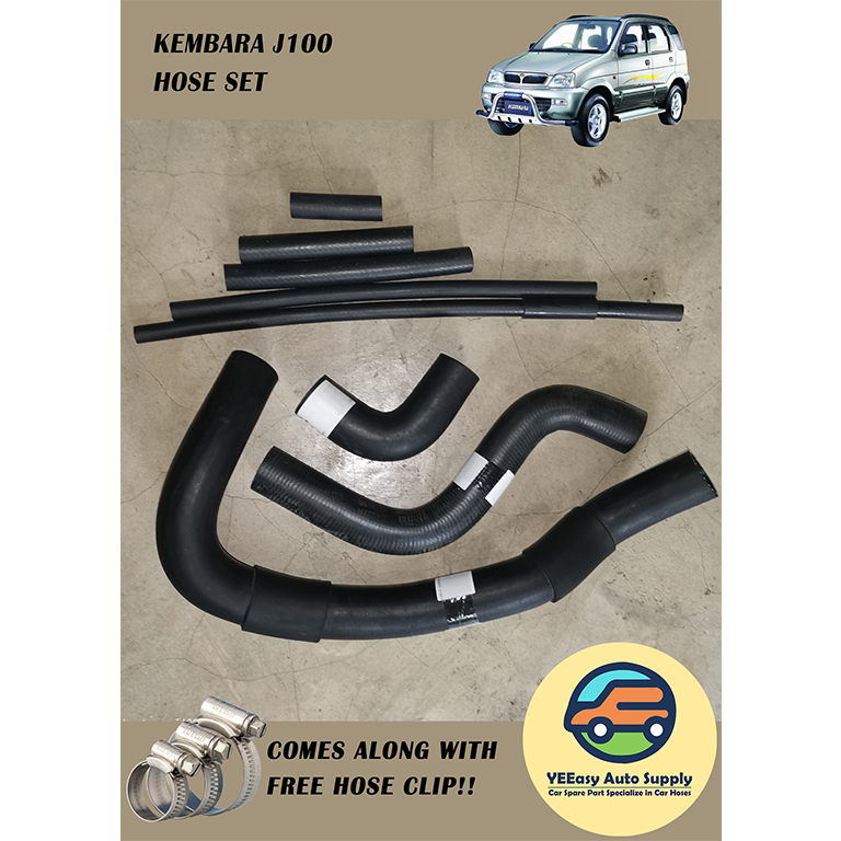 PERODUA KEMBARA J100, KEMBARA DVVT RADIATOR & BY PASS HOSE SET