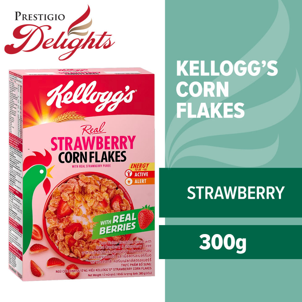 Kellogg's Strawberry Corn Flakes 300g | Shopee Malaysia