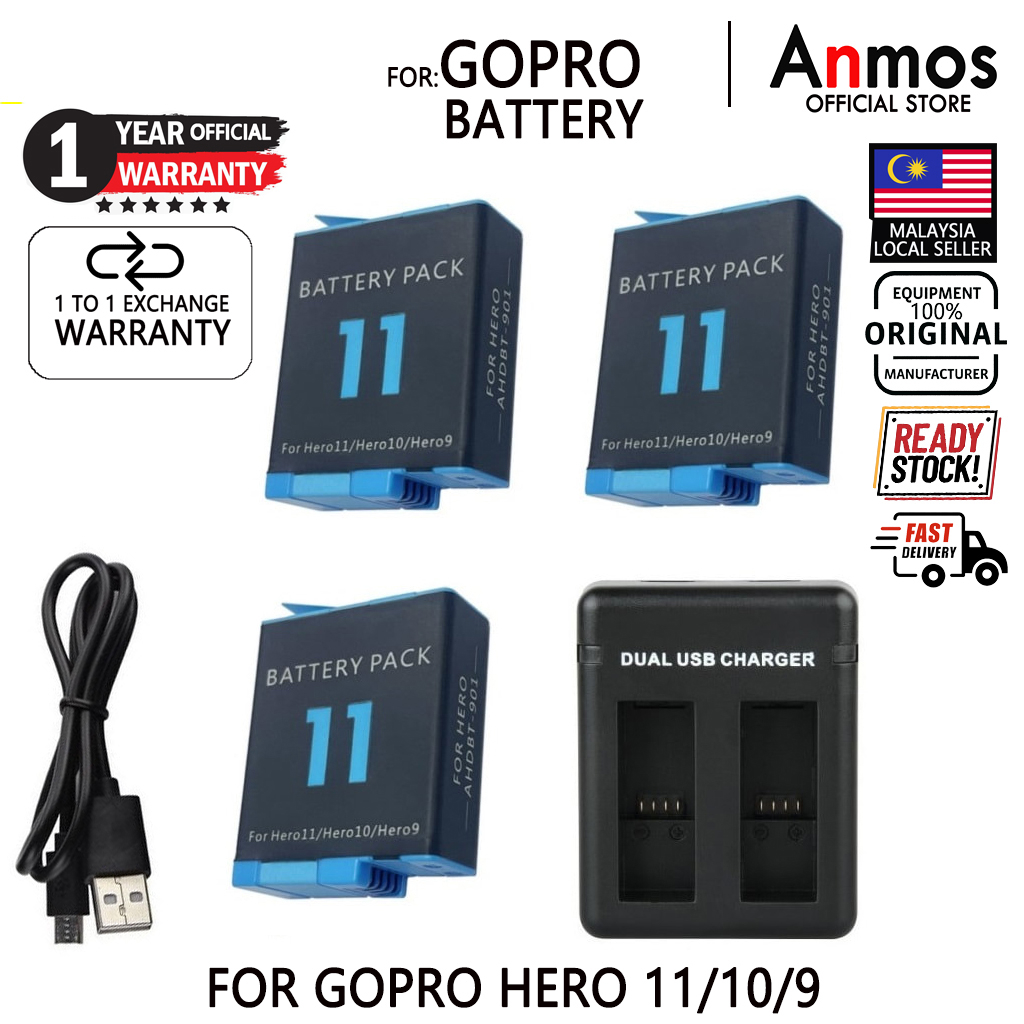 GoPro HERO 11 / HERO 10/HERO 9 GP905 Black Battery Camera Accessories