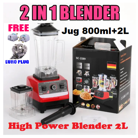 2L 1000W Heavy Duty Commercial Blender Mixer Juicer Bar Fruit