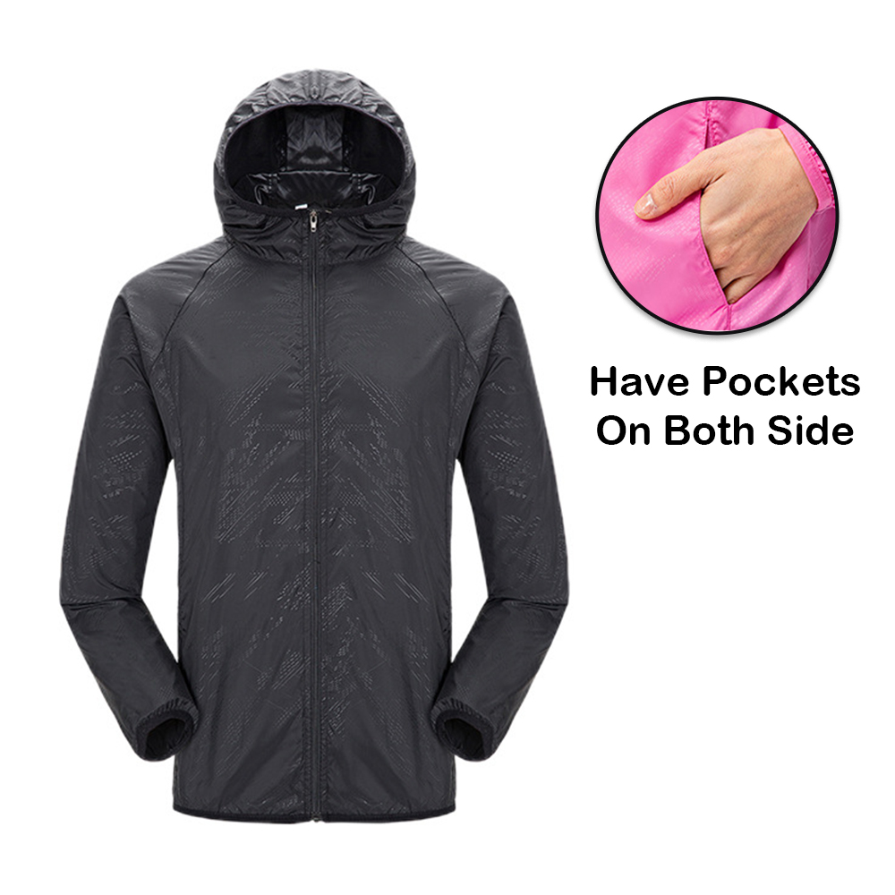 READY STOCK Jogging Jacket With Pocket Men Women Unisex Hiking Sport