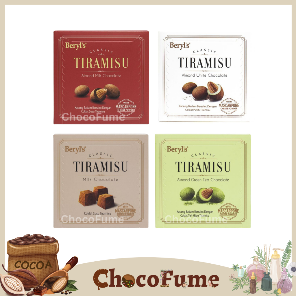 Beryl's Tiramisu Almond Chocolate Box 65g | Shopee Malaysia