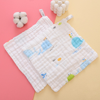 Johor Bahru (JB) Baby Monsta Baby Handkerchief 25*25CM 100% Cotton 6 Layer  Baby Saliva Towels Baby Burp Bibs Infant Nursing Cloths Breathable Soft  Face Hand Towel Handkerchief Baby Wear & Accessories from